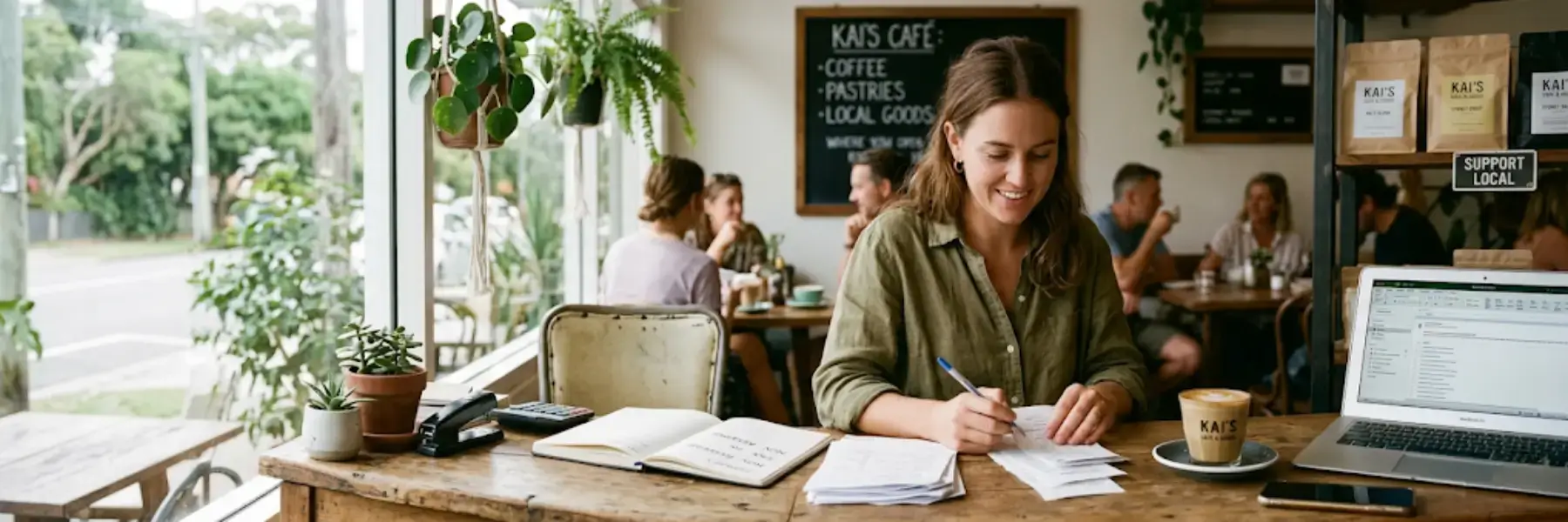 Business Owner preparing for tax