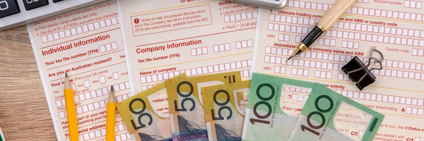DIY tax and accountancy preparation documents